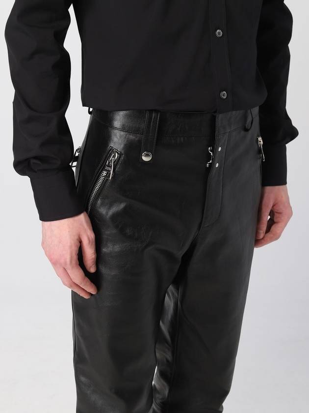 Alexander McQueen leather pants - ALEXANDER MCQUEEN - BALAAN 5