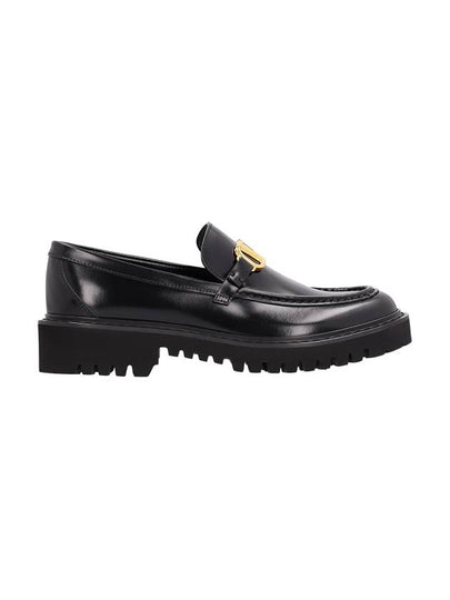 V Logo Signature Chunky Loafers Black - VALENTINO - BALAAN 2