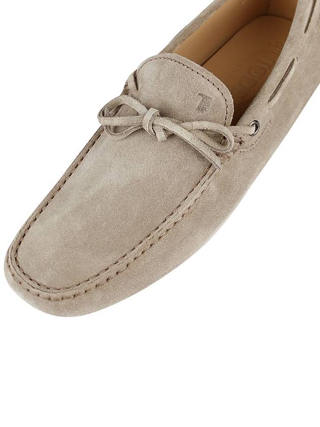 Men's Gommino Suede Driving Shoes Beige - TOD'S - BALAAN 8