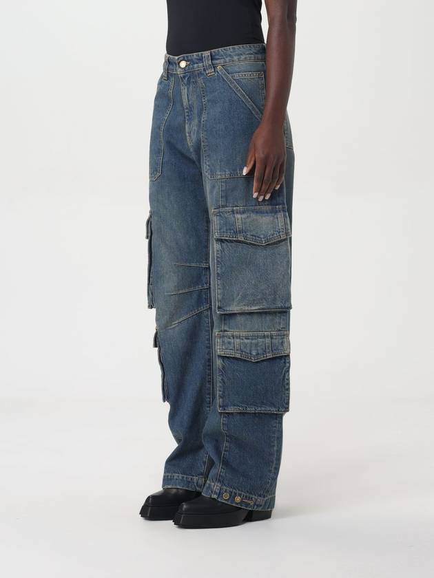 Distressed Finish Denim Wide Jeans Blue - GOLDEN GOOSE - BALAAN 4