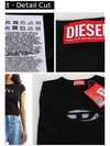 Short sleeve black cutout peekaboo logo 06268 0AFAA 9XXA - DIESEL - BALAAN 7