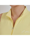 Golf Wear Front Zipper Double Flare One Piece Yellow - J JANE - BALAAN 5