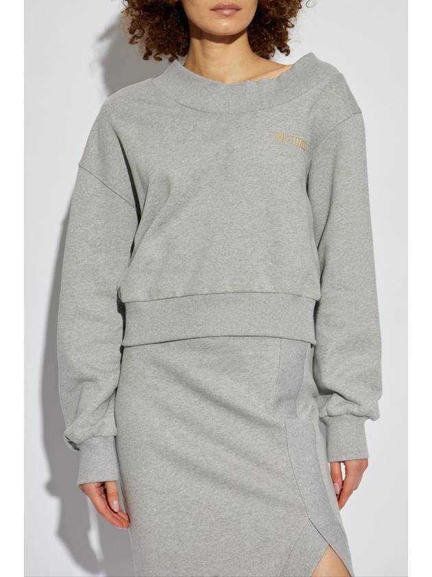 The Attico Sweatshirt With Logo, Women's, Grey - THE ATTICO - BALAAN 3