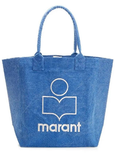 Yenky Embroidered Logo Large Shopper Tote Bag Blue - ISABEL MARANT - BALAAN 2