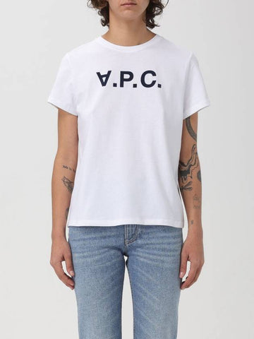 T-shirt A.P.C. in cotone con logo - A.P.C. - BALAAN 1