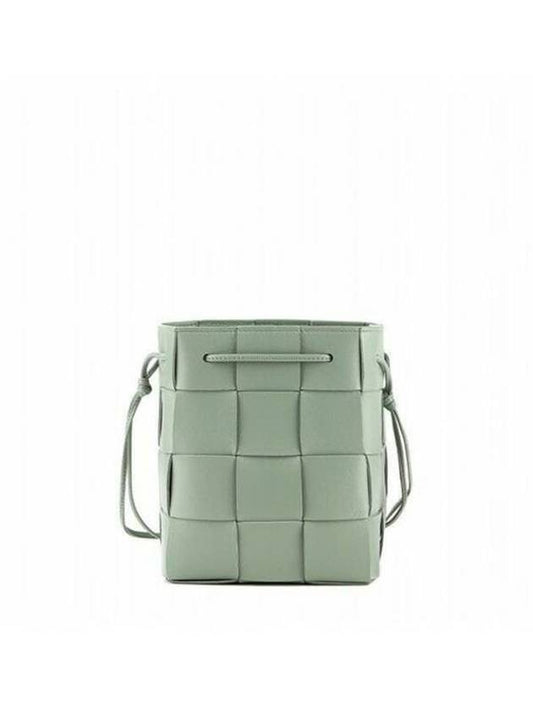 Intrecciato Cassette Small Bucket Bag New Sage - BOTTEGA VENETA - BALAAN 2