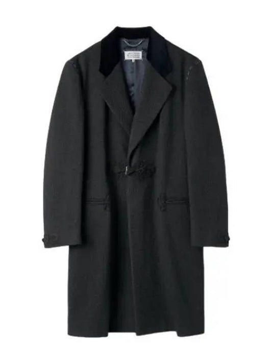woven coat dark gray - MAISON MARGIELA - BALAAN 1