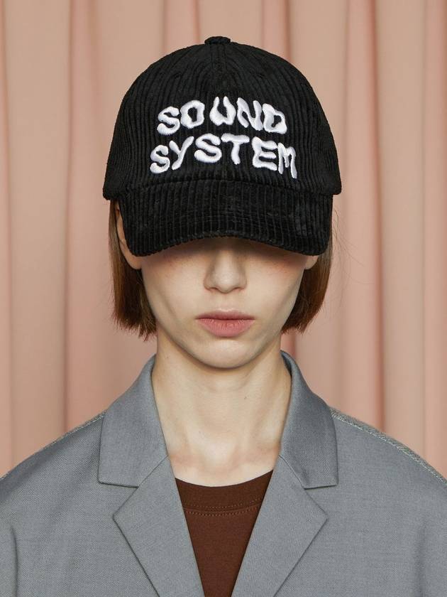 Sound Corduroy Ball Cap Black - UNALLOYED - BALAAN 1