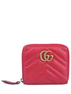 GG Marmont Matelasse Zipper Card Wallet Red - GUCCI - BALAAN 2