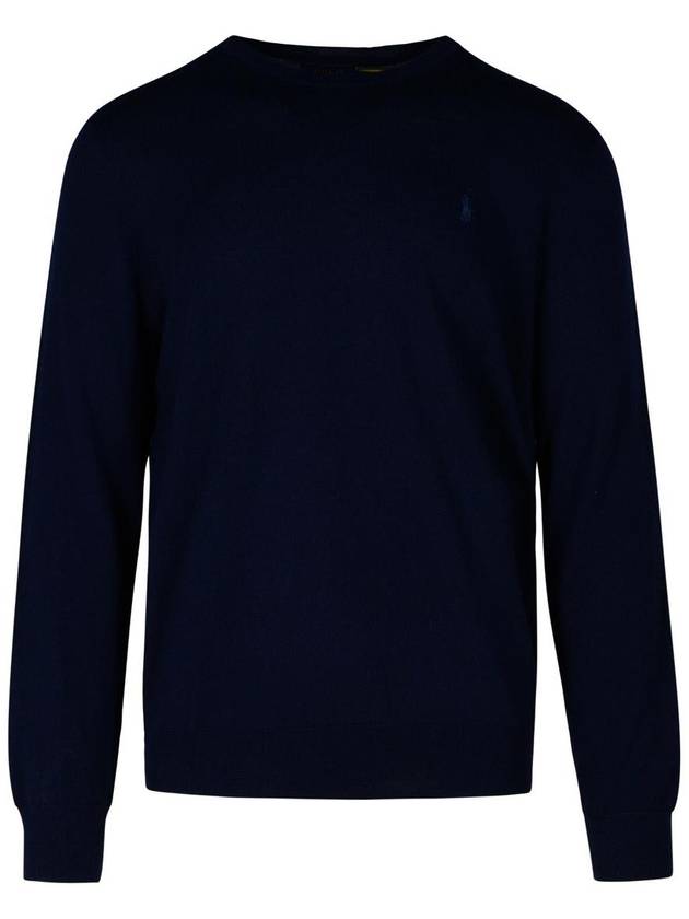 Polo Ralph Lauren Navy Wool Sweater - POLO RALPH LAUREN - BALAAN 1