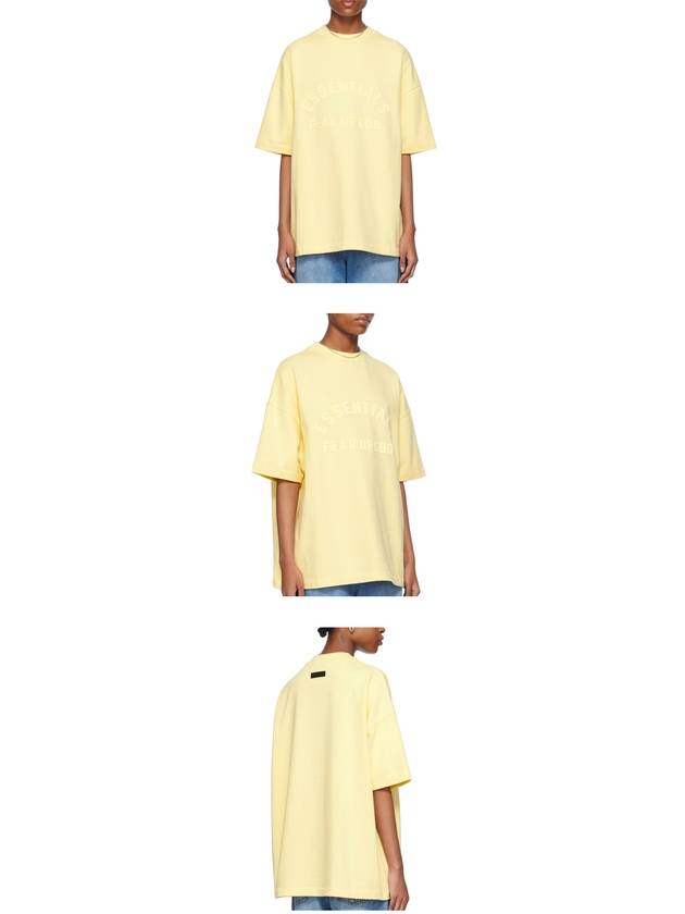 Fear of God Essentials Heavy Jersey T-Shirt Yellow Men - FEAR OF GOD ESSENTIALS - BALAAN 5