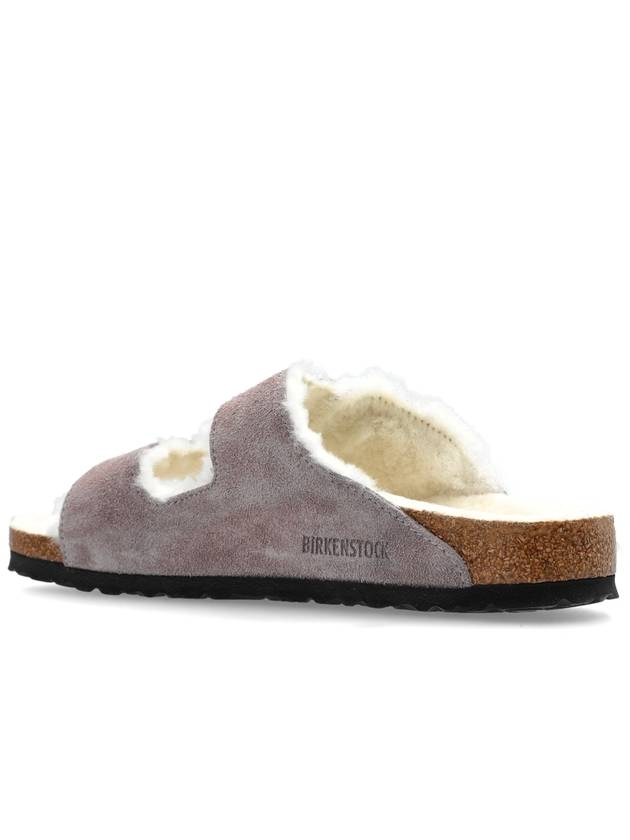 Birkenstock Slides Arizona Shearling, Women's, Purple - BIRKENSTOCK - BALAAN 5