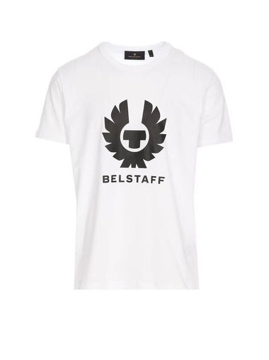 Phoenix Jersey Cotton Short Sleeve T Shirt White - BELSTAFF - BALAAN 1