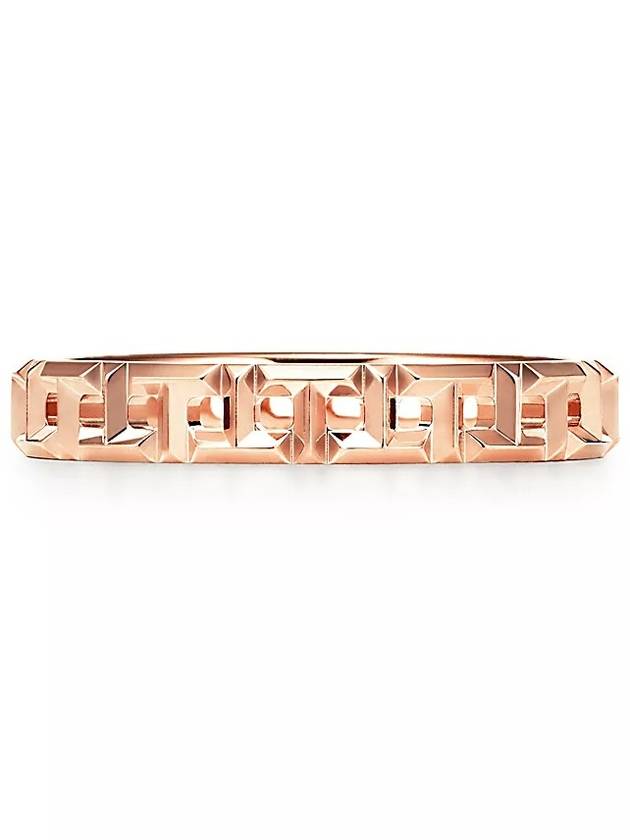 Tiffany T True Narrow Ring Rose Gold 63064947 - TIFFANY & CO. - BALAAN 1