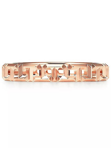 Tiffany T True Narrow Ring Rose Gold 63064947 - TIFFANY & CO. - BALAAN 1