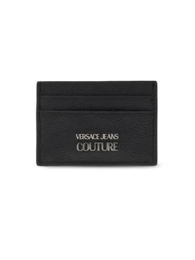 Wallet Jeans Couture Leather Card Holder Mens Black72YA5PA2 - VERSACE - BALAAN 1