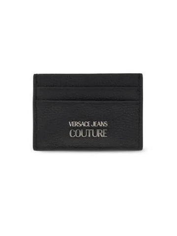 Wallet Jeans Couture Leather Card Holder Mens Black72YA5PA2 - VERSACE - BALAAN 1