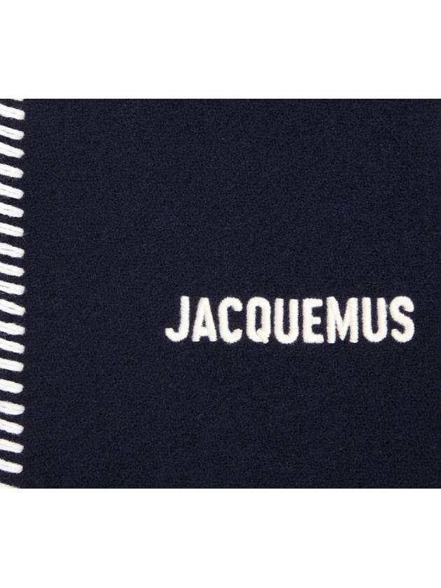 L'Echarpe Pampero Double Scarf Black - JACQUEMUS - BALAAN 6