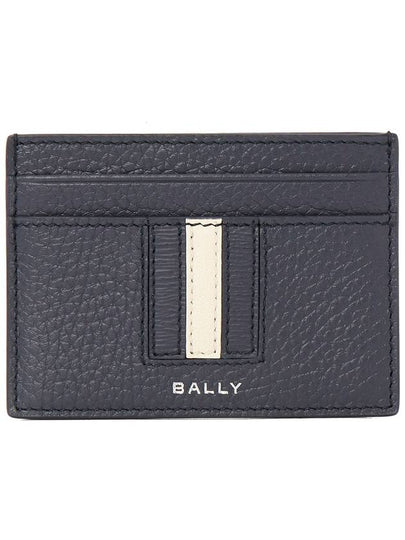 Ribbon Business Leather Card Wallet Midnight - BALLY - BALAAN 2