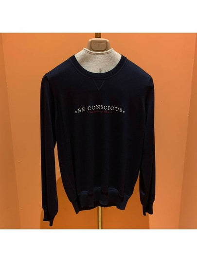 Wool Cashmere Knit Top Navy - BRUNELLO CUCINELLI - BALAAN 2