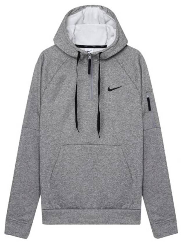 Golf Therma-Fit Fitness 1/4 Zip Hoodie Grey - NIKE - BALAAN 2