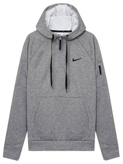 Golf Therma-Fit Fitness 1/4 Zip Hoodie Grey - NIKE - BALAAN 2