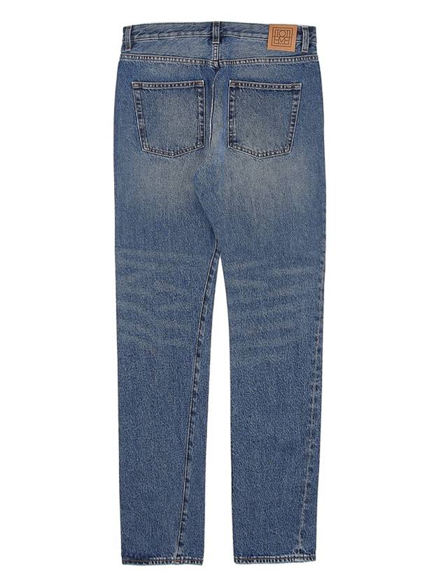 Women's Twisted Seam Straight Jeans Blue - TOTEME - BALAAN 3