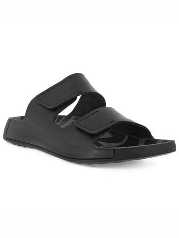 2nd Cozmo Leather Slippers Black - ECCO - BALAAN 1