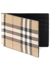 Check Money Clip Card Wallet Beige - BURBERRY - BALAAN 2