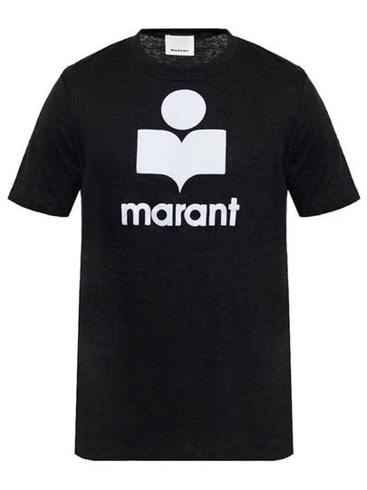 Karman Logo Short Sleeve T-Shirt Black - ISABEL MARANT - BALAAN 2