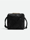 Cassette Intrecciato Mini Shoulder Bag Black - BOTTEGA VENETA - BALAAN 2