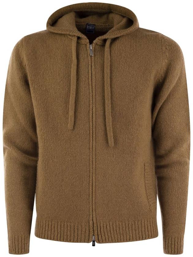 Pure cashmere hooded cardigan - FEDELI - BALAAN 1