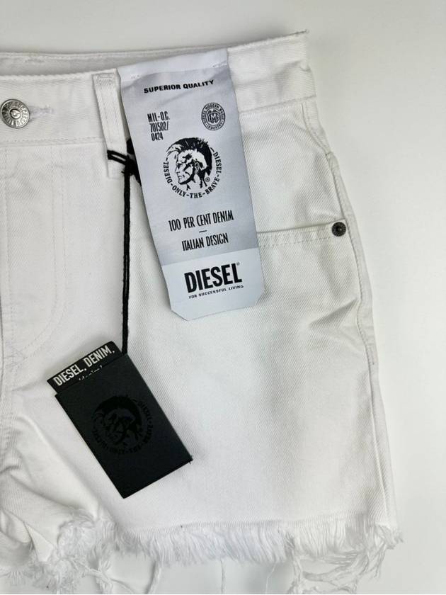 Cotton Shorts White - DIESEL - BALAAN 4