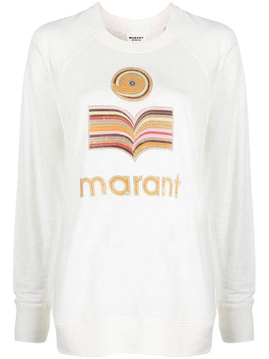 Kiefferf Linen Long Sleeve T-Shirt White - ISABEL MARANT - BALAAN 1