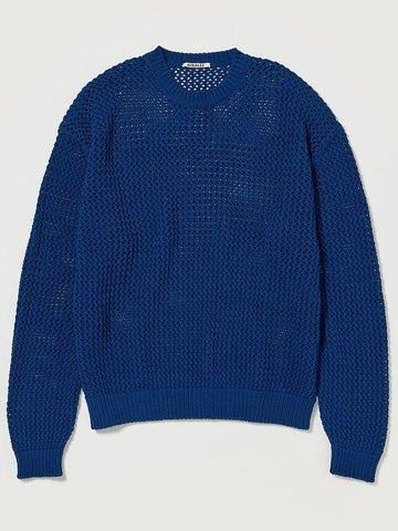 Cotton Lilyan mesh knit pullover - AURALEE - BALAAN 1