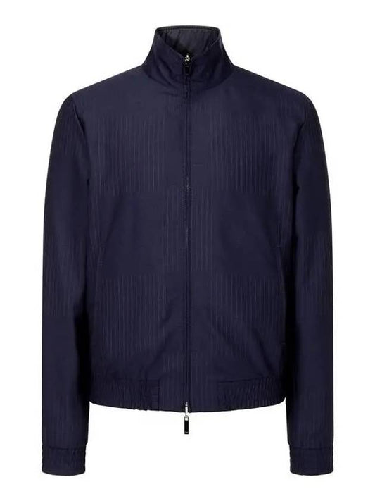 ARMANI 30 9 29 Men s Reversible High Neck Zip Up Jacket Navy - EMPORIO ARMANI - BALAAN 1