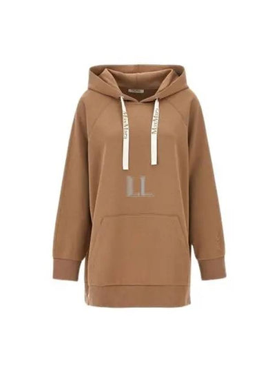 Ospite Embroidered Logo Hoodie Camel - MAX MARA - BALAAN 2