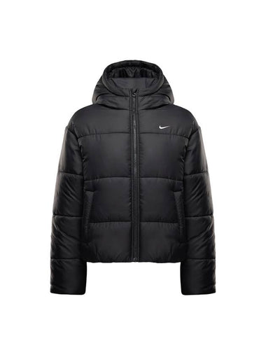 Sportswear Classic Padding Therma Fit Loose Hooded Jacket Black - NIKE - BALAAN 1