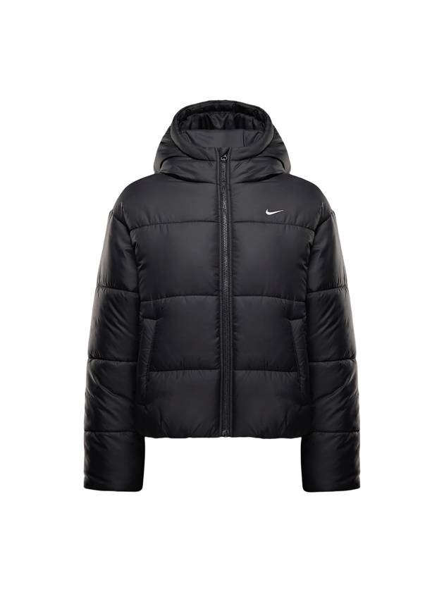 Therma Fit Loose Hooded Padding Black - NIKE - BALAAN 1