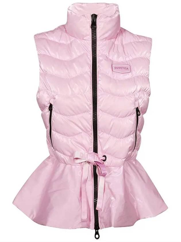 Samona Drawstring Padded Vest Light Pink - DUVETICA - BALAAN 3