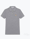 Fox Head Patch Classic Short Sleeve Polo Shirt Grey - MAISON KITSUNE - BALAAN 2