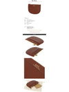 Logo Demi Lune Zipper Card Wallet Brown - A.P.C. - BALAAN 3