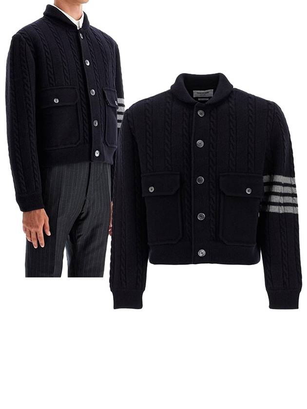 Jacket MKJ119AY1019 415 NAVY - THOM BROWNE - BALAAN 2