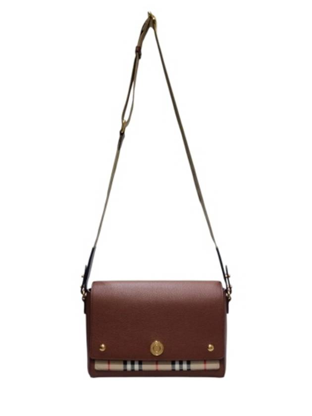 80211111 Brown Vintage Check Note Crossbag - BURBERRY - BALAAN 2