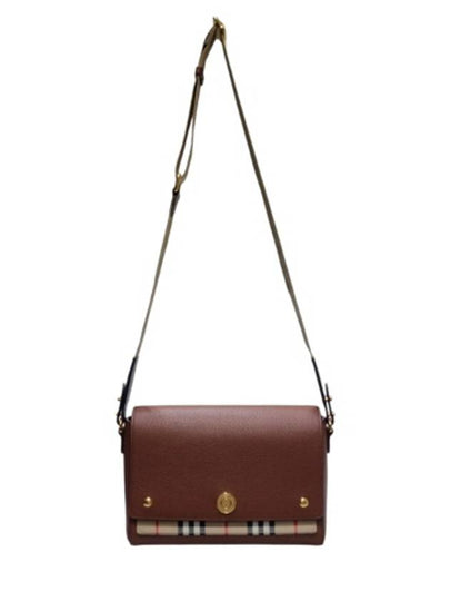 80211111 Brown Vintage Check Note Crossbag - BURBERRY - BALAAN 2