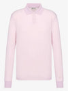 Men's Lightweight Cotton Blend Jersey Polo Shirt Pink - DIOR - BALAAN 2