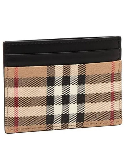 Vintage Check Card Wallet Beige - BURBERRY - BALAAN 2