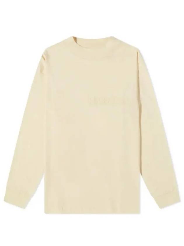 Logo Cotton Long Sleeve T-Shirt Cream - FEAR OF GOD - BALAAN 2