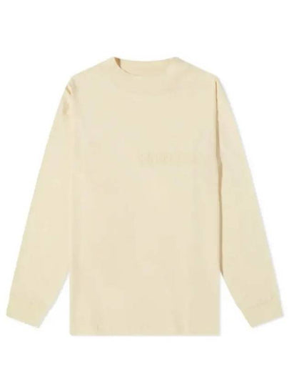 Logo Cotton Long Sleeve T-Shirt Cream - FEAR OF GOD - BALAAN 2