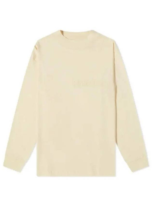 Logo Cotton Long Sleeve T-Shirt Cream - FEAR OF GOD - BALAAN 2